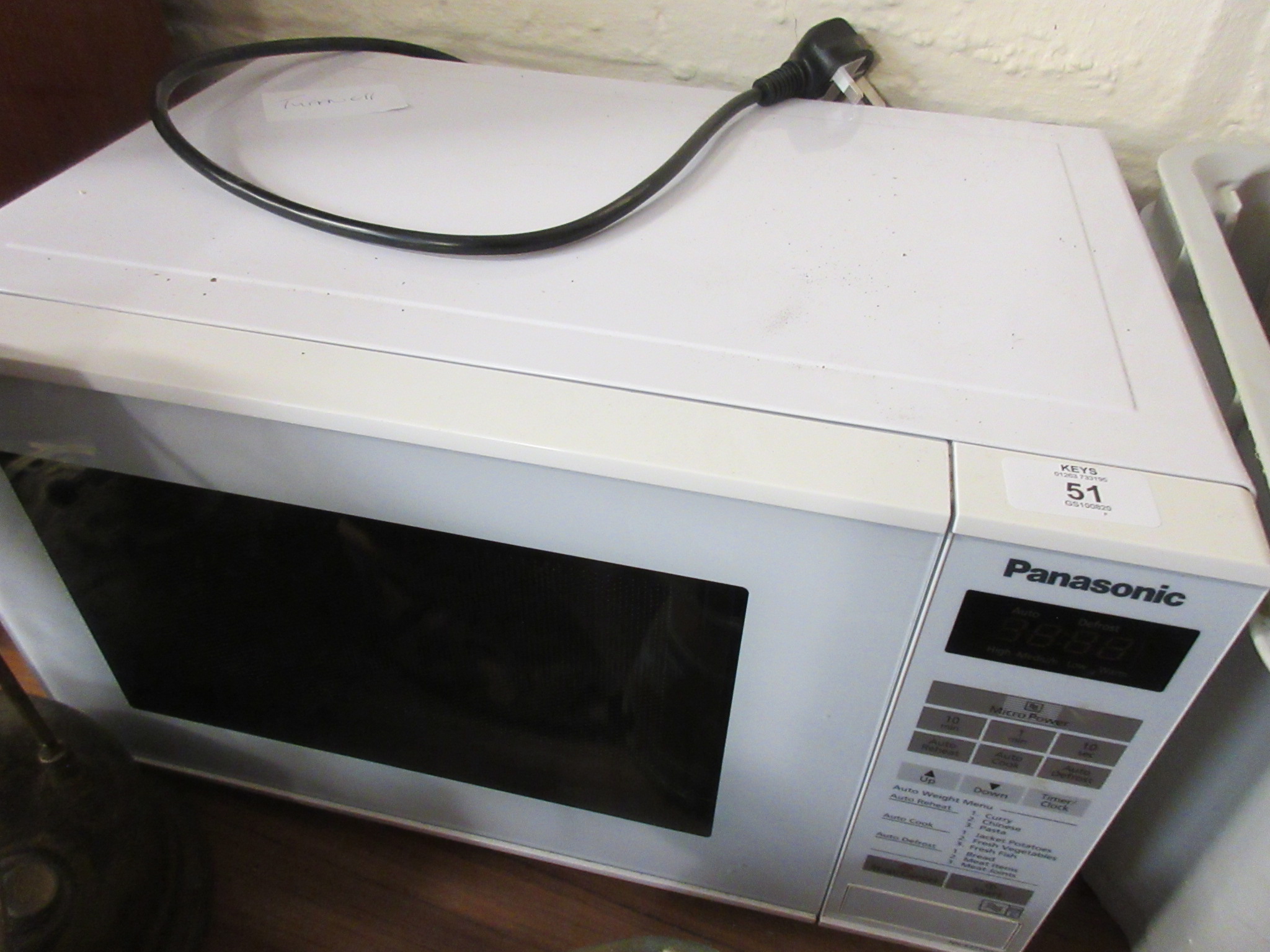 PANASONIC ELECTRIC MICROWAVE OVEN