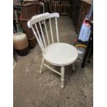 PAINTED STICK BACK DINING CHAIR