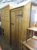 VINTAGE PINE FULL HEIGHT CUPBOARD, WIDTH APPROX 80CM