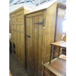 VINTAGE PINE FULL HEIGHT CUPBOARD, WIDTH APPROX 80CM