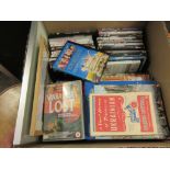 BOX CONTAINING MIXED HARDBACK BOOKS AND DVDS