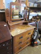 EDWARDIAN DRESSING TABLE, WIDTH APPROX 84CM