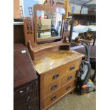 EDWARDIAN DRESSING TABLE, WIDTH APPROX 84CM