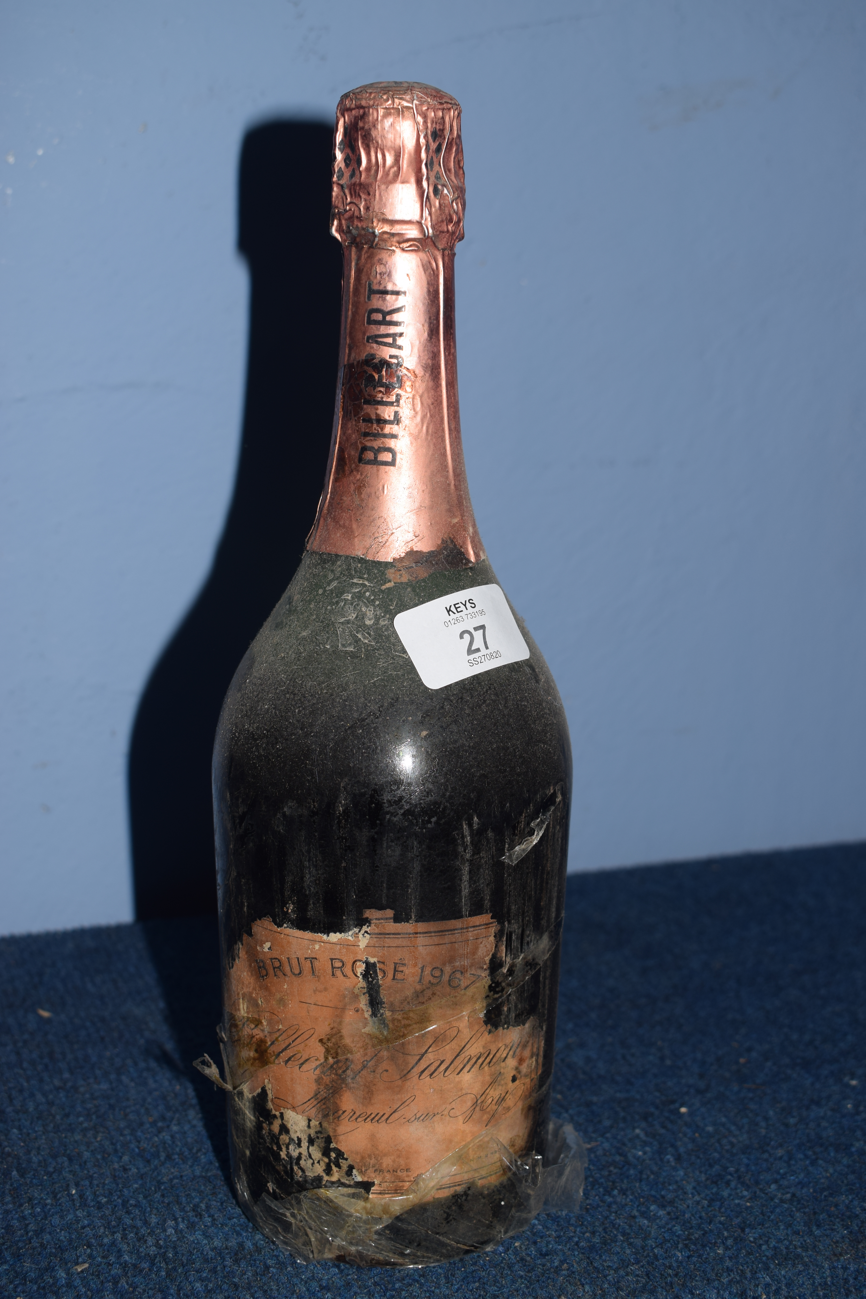 1 bt 1967 Billecart-Salmon Rose Champagne 20.00