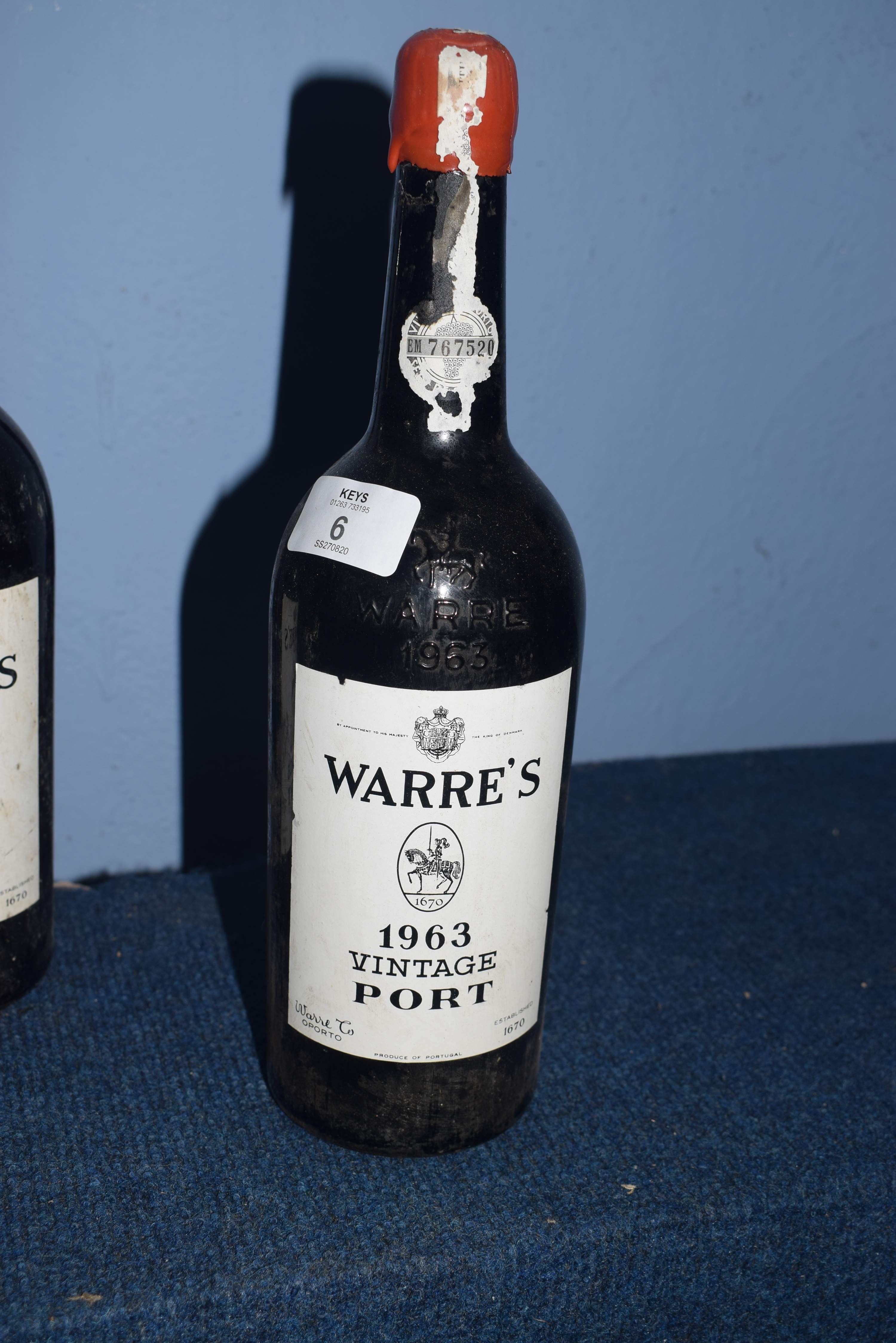 1 bt 1963 Warre Vintage Port