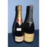 1 bt NV Duval Leroy Champagne, t/w 1 bt NV Henriot Champagne (2)