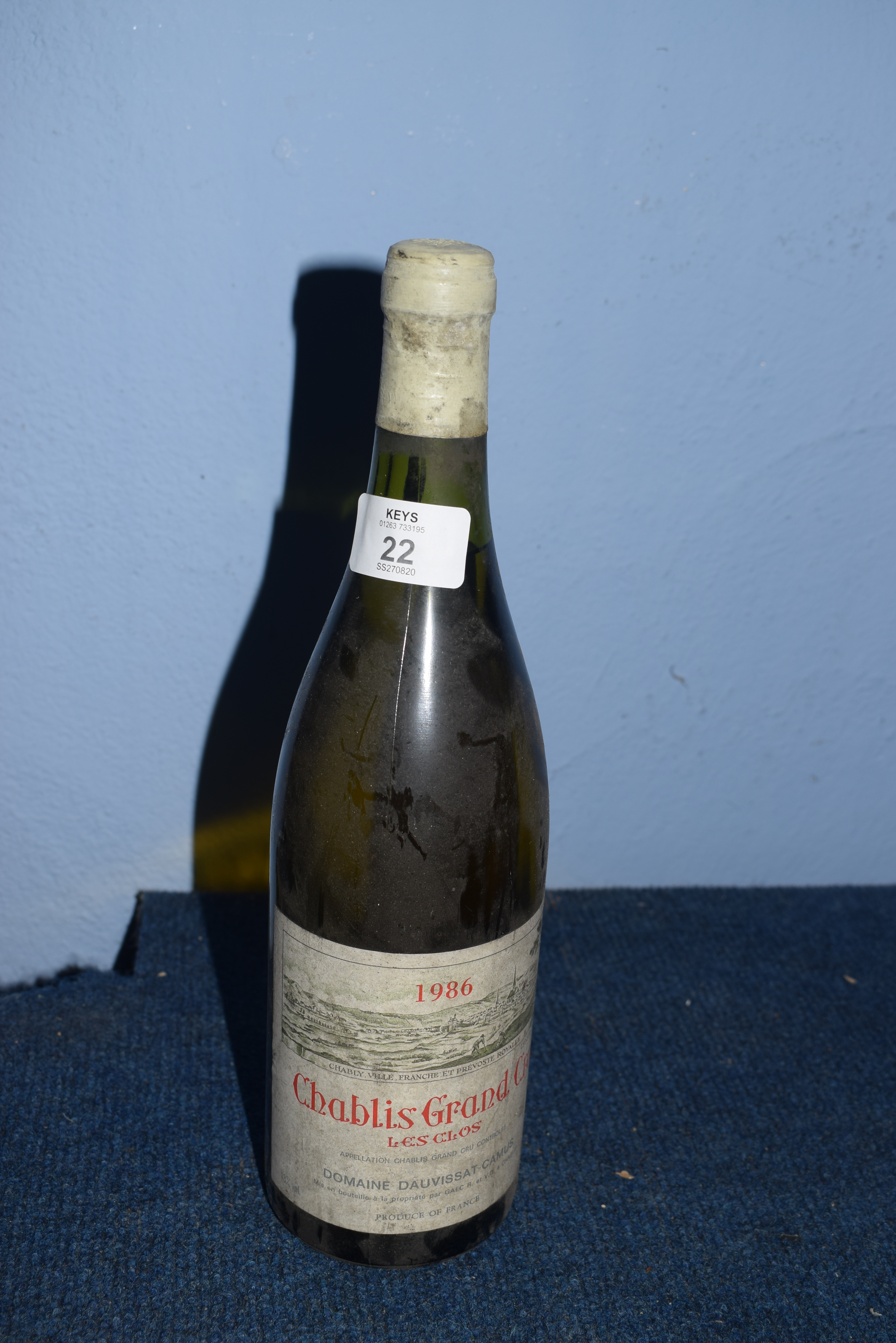 1 bt 1986 Chablis Les Clos Grand Cru, Dauvissat