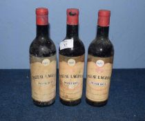 3 hlfs 1955 Ch Lagrange, Grand Cru, Pomerol