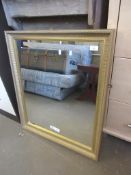 REPRODUCTION GILT FRAMED WALL MIRROR, 66CM WIDE