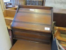 FITTED STATIONERY BOX OR DESK BOX, CIRCA EARLY TO MID 20TH CENTURY, WIDTH 37CM