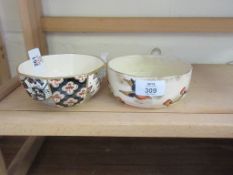 TWO SMALL BOWLS, VIZ MASON’S APPLIQUE AND DOULTON’S JAVA