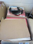 BOX CONTAINING QUANTITY OF VARIOUS LP VINYL RECORDS