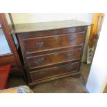 MAHOGANY CHEST OF DRAWERS, WIDTH APPROX 1M
