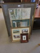 SELECTION OF VARIOUS FRAMED INCLUDING FRAMED SILK WOVEN RMS MAURITANIA, FRAMED SELECTION OF EARLY TO