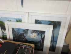 SET OF THREE FRAMED PRINTS, CARIBBEAN SCENES