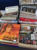 COLLECTION OF VARIOUS MUSIC TO INCLUDE CASSETTE TAPES, 7INCH SINGLES INCLUDING ABBA, BARRY