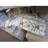 FOUR VARIOUS CURTAINS (CHINTZ)