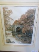 SIGNED JAMES CLARK PRINT OF THE BIG BRIDGE