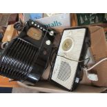 TWO VINTAGE RADIOS VIZ A CROSLEY CR1 REPRODUCTION RADIO AND A KB MINUET RADIO