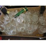 BOX OF GLASSWARE