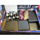 BOX CONTAINING CASED CUTLERY SETS (VARIOUS)