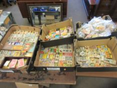 SIX BOXES OF VARIOUS MATCHBOXES AND MATCH BOX LABELS