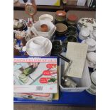 QUANTITY OF MIXED KITCHEN WARES INCLUDING HORNSEA KITCHEN STORAGE POTS