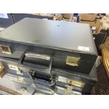 TWO VARIOUS ATTACHE CASES