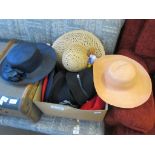 BOX OF VARIOUS LADIES HATS