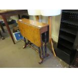 VICTORIAN MAHOGANY SUTHERLAND TABLE, 60CM WIDE