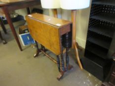 VICTORIAN MAHOGANY SUTHERLAND TABLE, 60CM WIDE