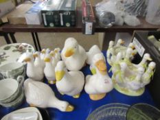 COLLECTION OF DUCK ORNAMENTS