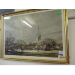 PRINT OF NORWICH CATHEDRAL
