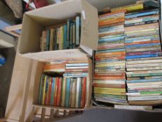 THREE BOXES OF VARIOUS 60S ONWARDS PAPERBACK BOOKS