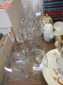 VARIOUS DRINKING GLASSES