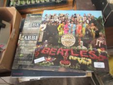SMALL QUANTITY OF 12INCH VINYL RECORDS INCLUDING BEATLES SGT PEPPER AND ABBEY ROAD, BIG BAND HERB