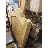 VINTAGE PINE BED FRAME, WIDTH APPROX 94CM