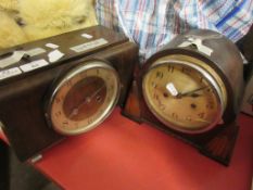 TWO CIRCA 1950S/60S MANTEL CLOCKS