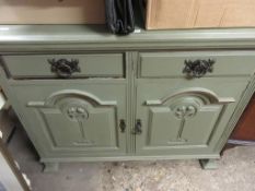 LARGE PAINTED CHEST OF DRAWERS, WIDTH APPROX 122CM