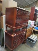 PAIR OF REPRODUCTOIN SMALL CHEST OF DRAWERS, WIDTH OF EACH APPROX 86CM
