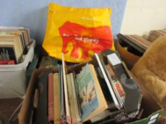 THREE BOXES CONTAINING BOOKS INCLUDING GARDENING ETC