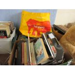 THREE BOXES CONTAINING BOOKS INCLUDING GARDENING ETC