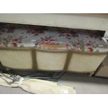 LLOYD LOOM STYLE BLANKET BOX, LENGTH APPROX 101CM