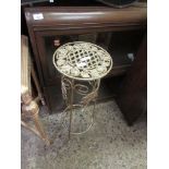 GILT PAINTED METAL PLANT STAND, HEIGHT APPROX 71CM