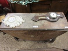 18TH CENTURY OAK GATE LEG TABLE, WIDTH APPROX 101CM