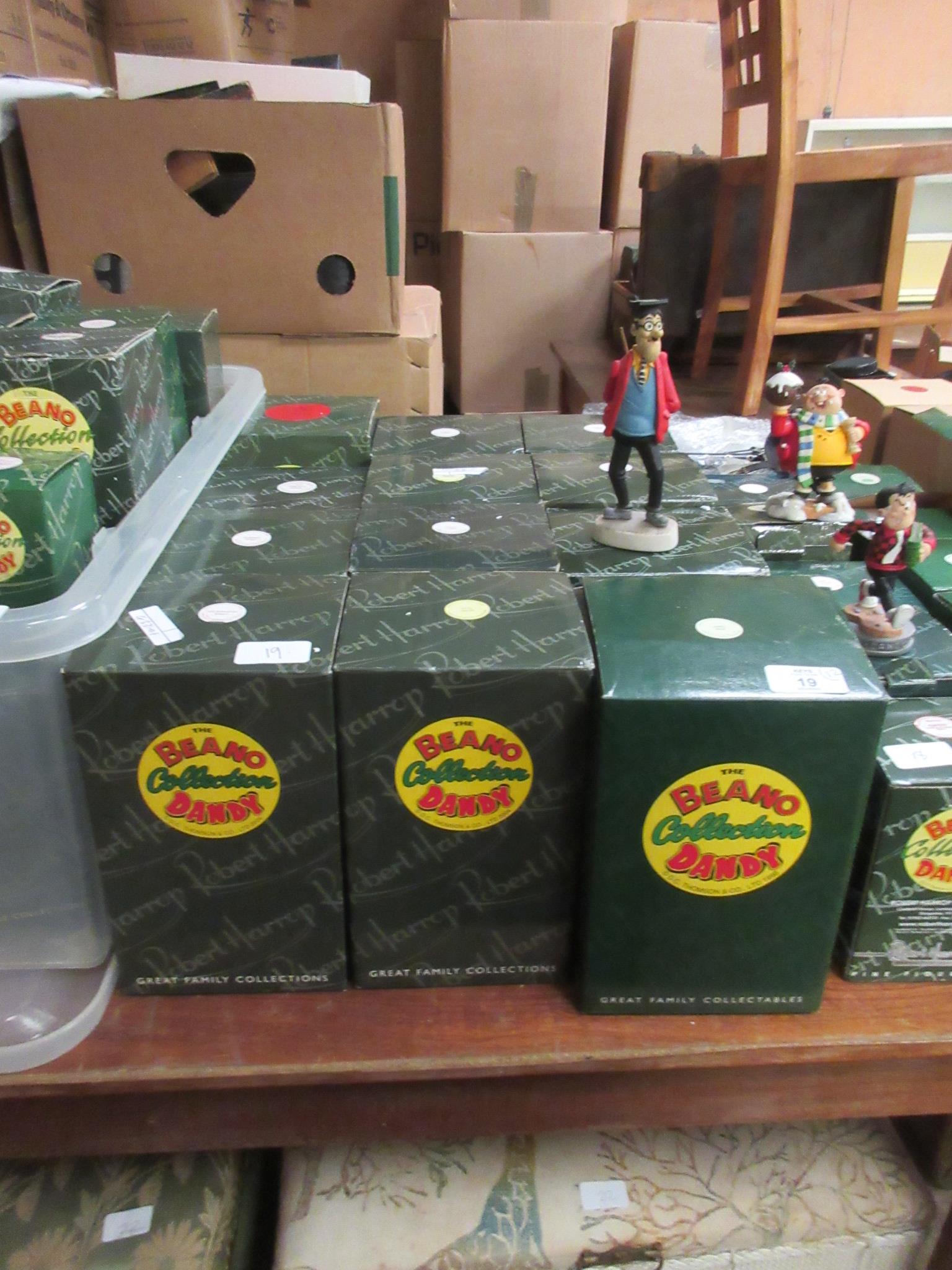 QUANTITY OF BOXED ROBERT HARROP BEANO AND DANDY FIGURES