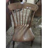 STICK BACK DINING CHAIR, APPROX 85CM