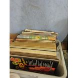 BOX CONTAINING LP VINYL RECORDS