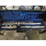 CASED FLUTE “EMPEROR E” BY BOOSEY & HAWKES