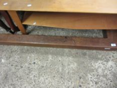 WOODEN FIRE CURB, LENGTH APPROX 140CM